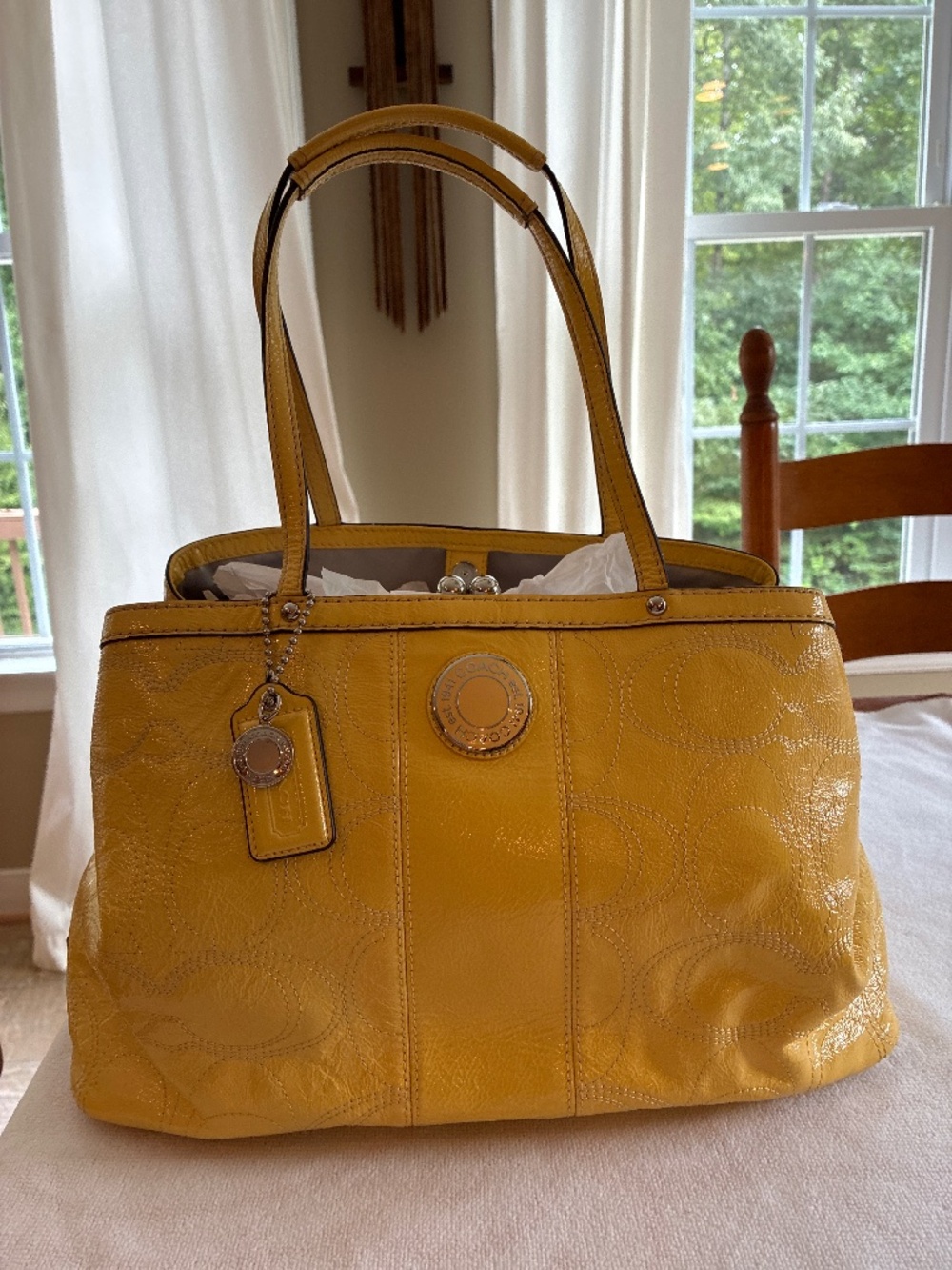 Coach Patent Leather Handbag
